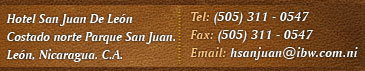 Hotel San Juan de Leon contact info