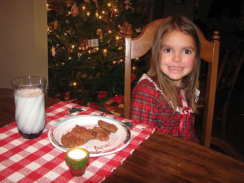 Analise and her Santa cookies