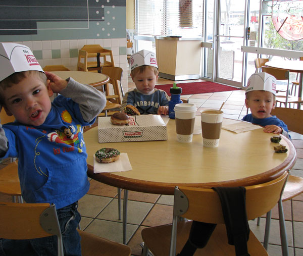 Donuts with sprinkles, free coffee for moms, and complimentary hats complete the fun.