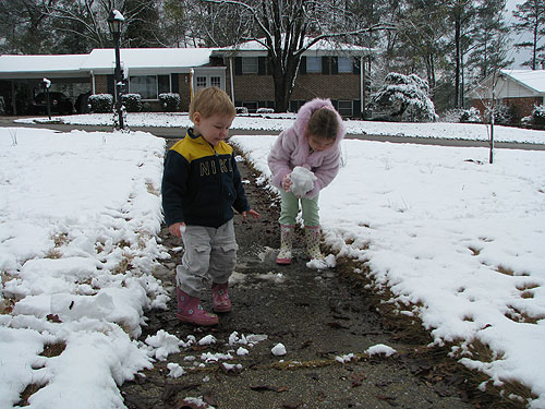 snow-puddles