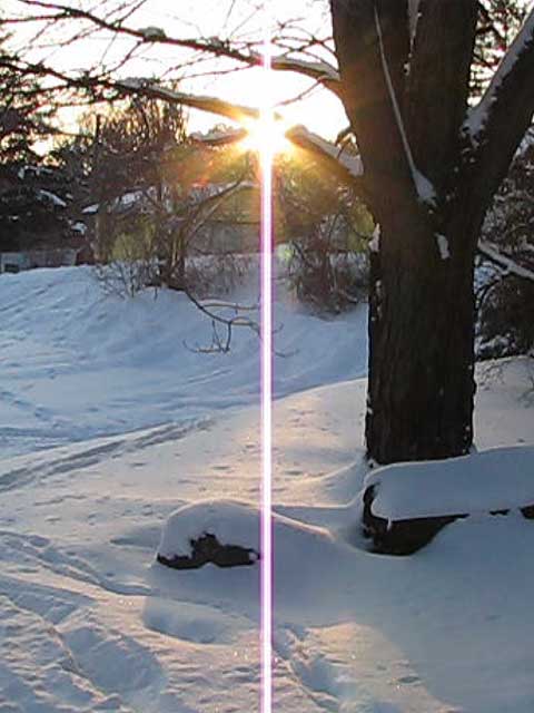 video of the cold sunrise