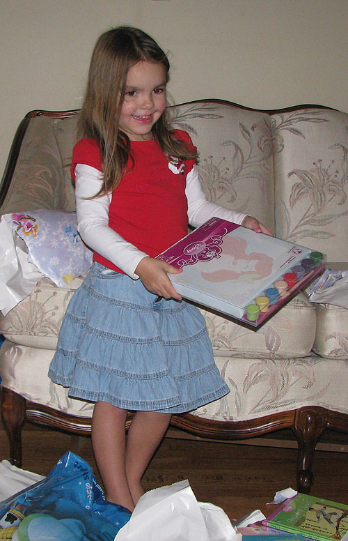 Analise and her Ariel paint-by-number