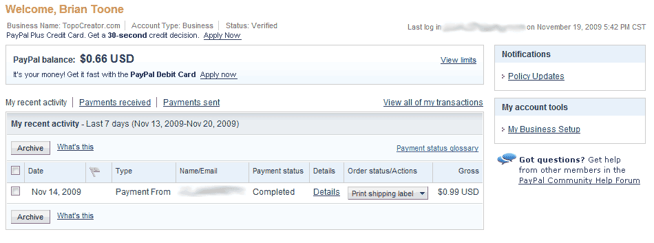 topocreator.com 1st purchase