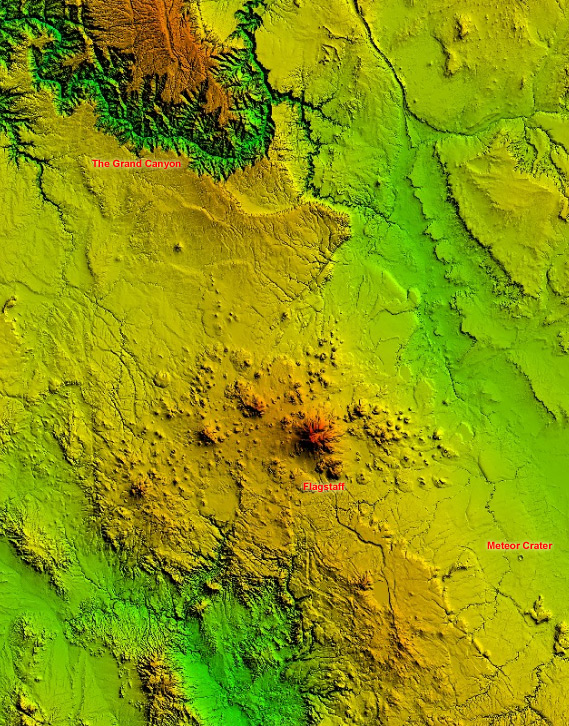 labeled screenshot of the az-high map