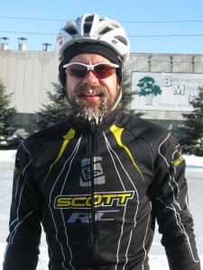 An icy version of me at the ice rink.