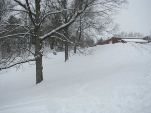 The sledding hill