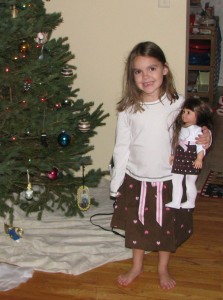 Analise and her new "twin" doll