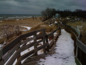The view of the rest of the boardwalk