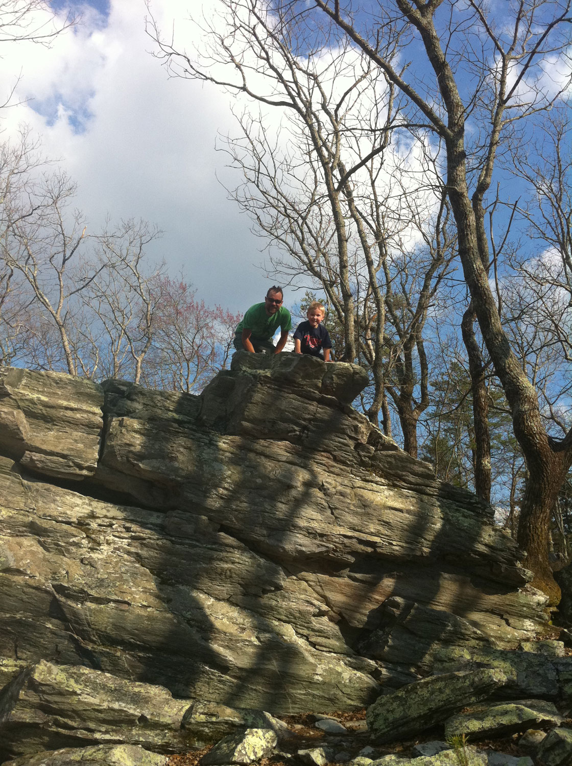 Rock climbing buddies