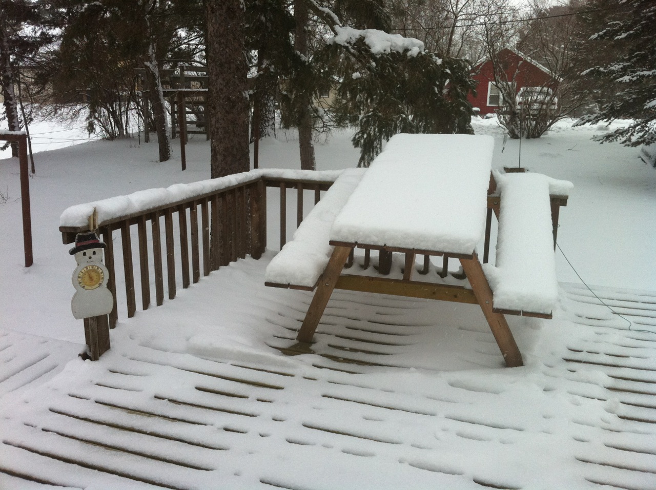 More snow … looks like another inch or two
