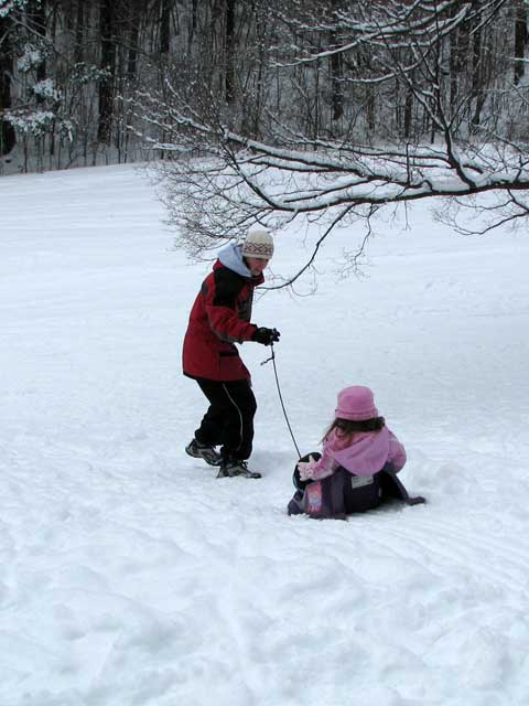 pulling down the hill